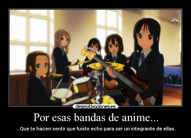 Por esas bandas de anime... -