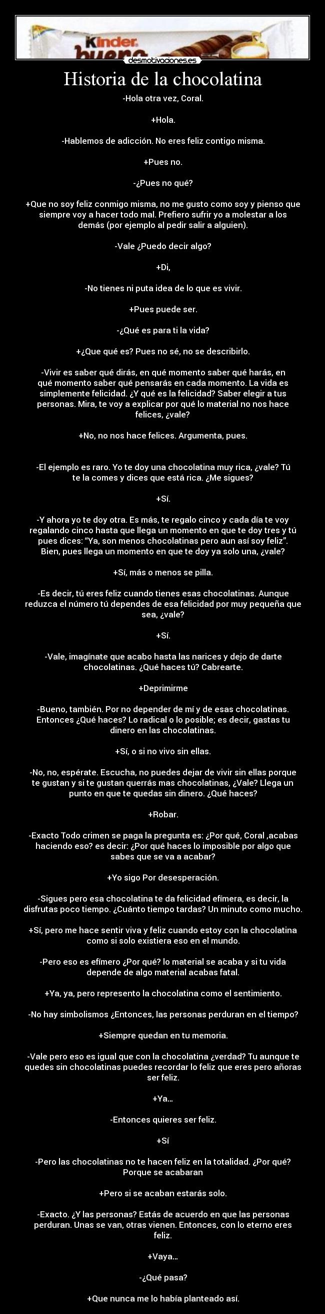 Historia de la chocolatina - 