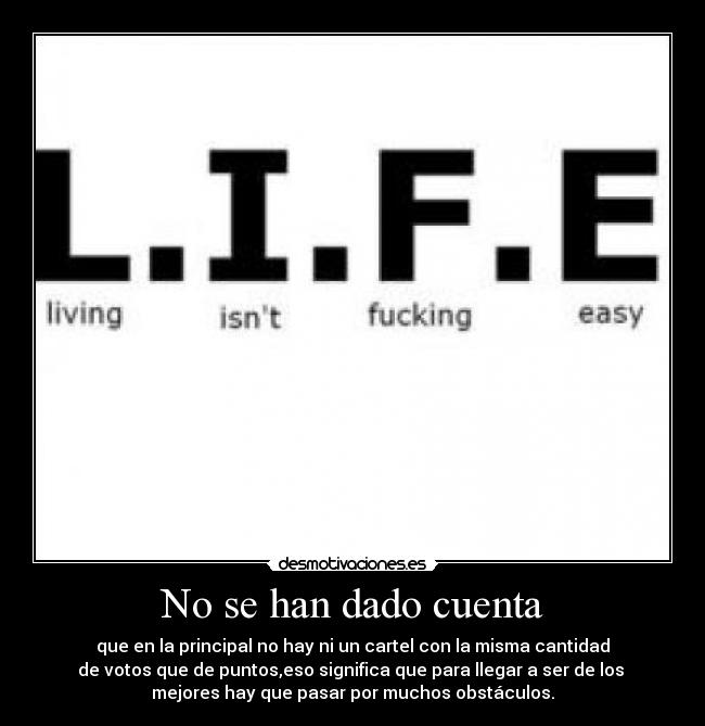 No se han dado cuenta - 