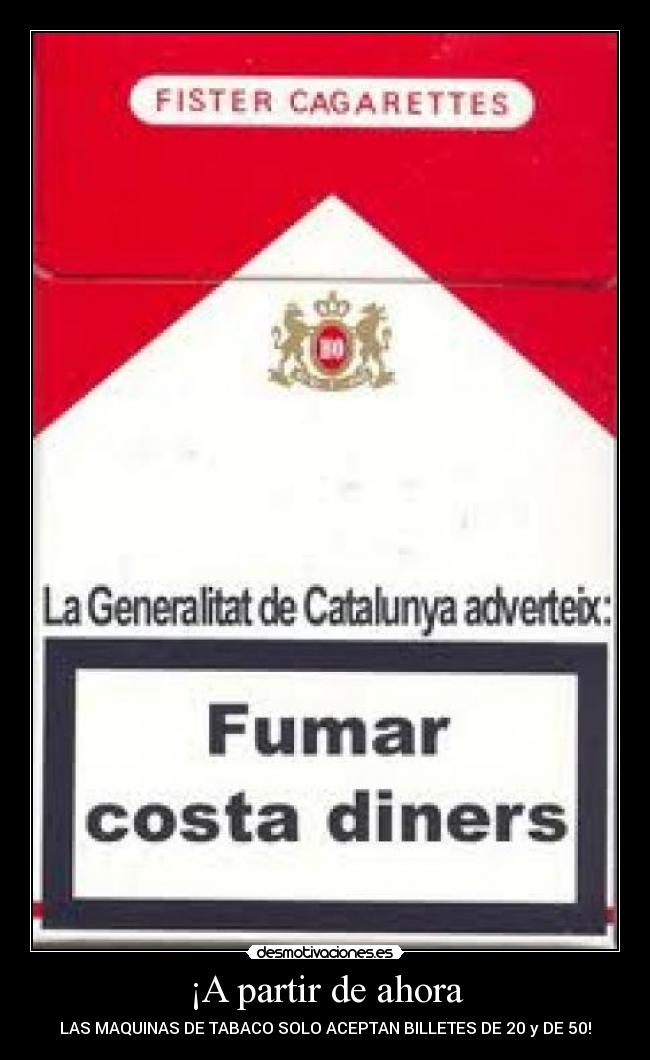 carteles fumar costa dinero desmotivaciones