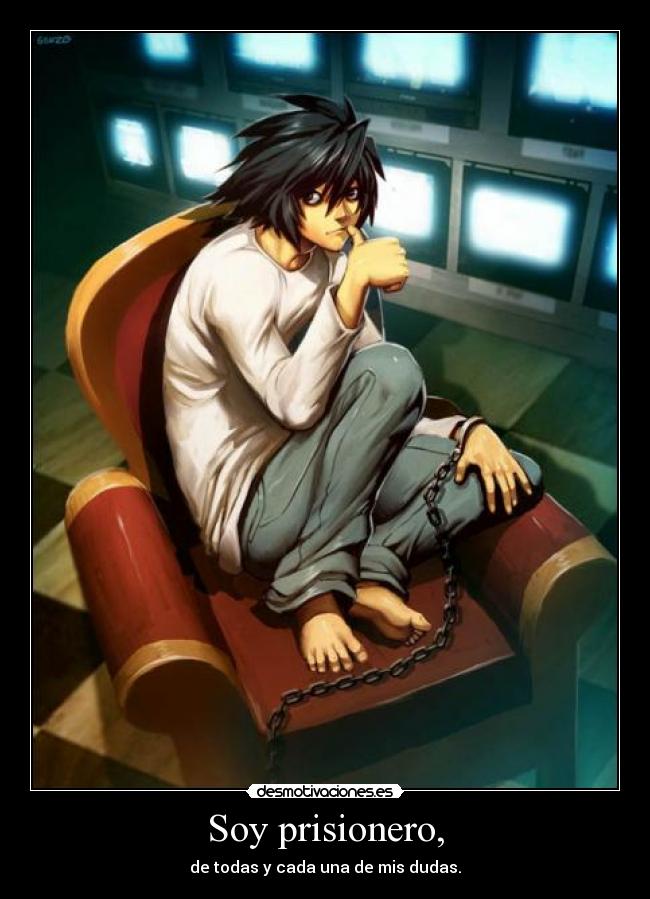 carteles death note pensar necesitar soledad vida megaglt desmotivaciones