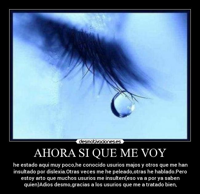 AHORA SI QUE ME VOY -