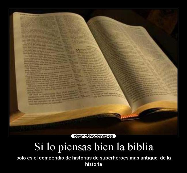 Si lo piensas bien la biblia - 