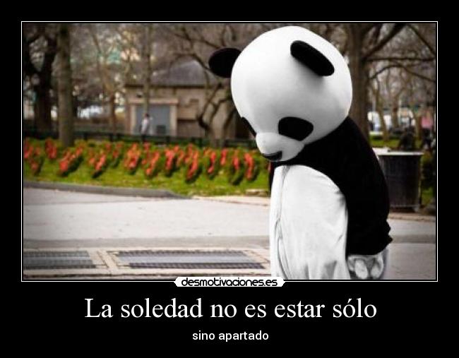 La soledad no es estar sólo - 