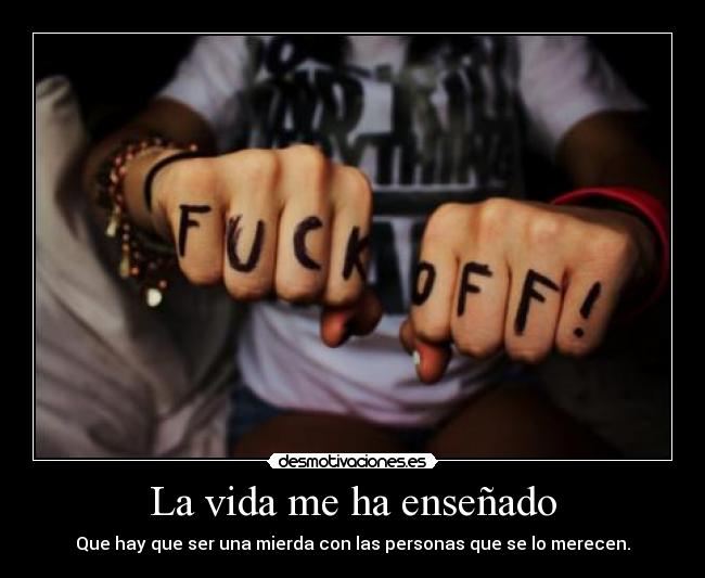 La vida me ha enseñado -