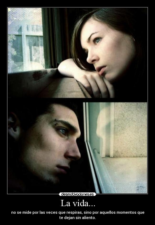 carteles vida vida respirar dejar aliento desmotivaciones