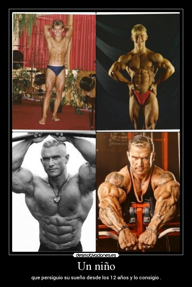 Un niño - que persiguio su sueño desde los 12 años y lo consigio .