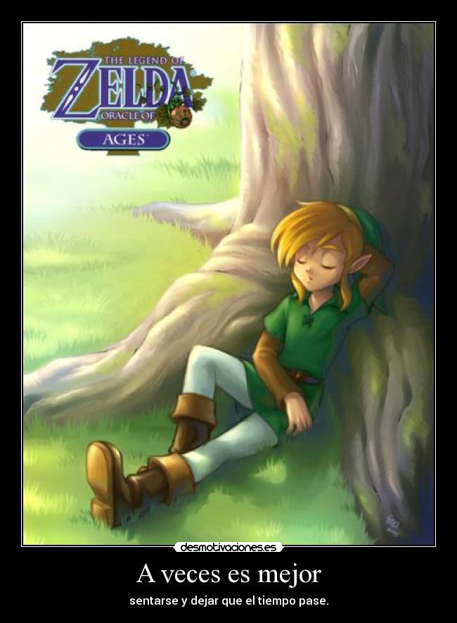 carteles link thelegendofzelda oracle ages resubido desmotivaciones