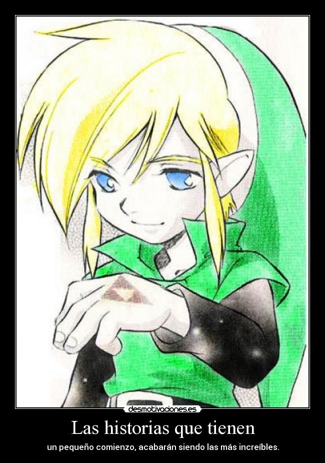 carteles link thelegendofzelda las historias que tienen desmotivaciones