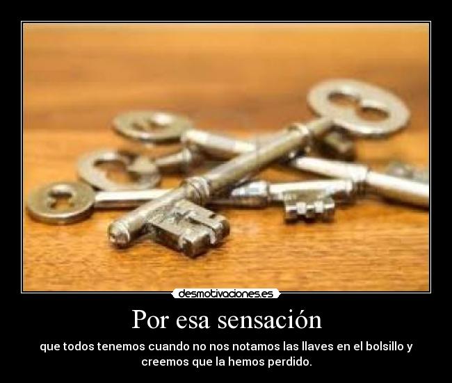 Por esa sensación - 