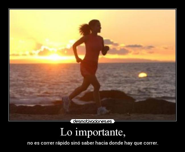 Lo importante, -