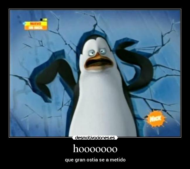 hooooooo - que gran ostia se a metido