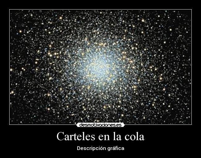 Carteles en la cola - Descripción gráfica