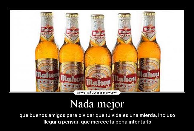 carteles amigos con cervezas desmotivaciones