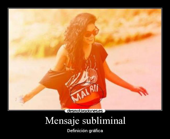 Mensaje subliminal - Definición gráfica