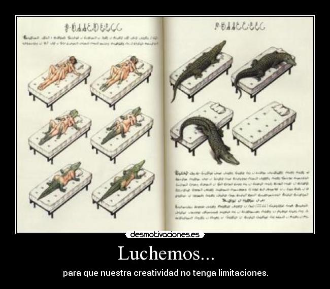 Luchemos... - para que nuestra creatividad no tenga limitaciones.