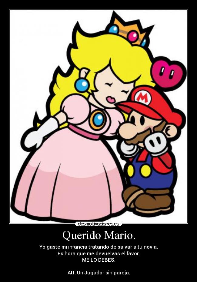 Querido Mario. -