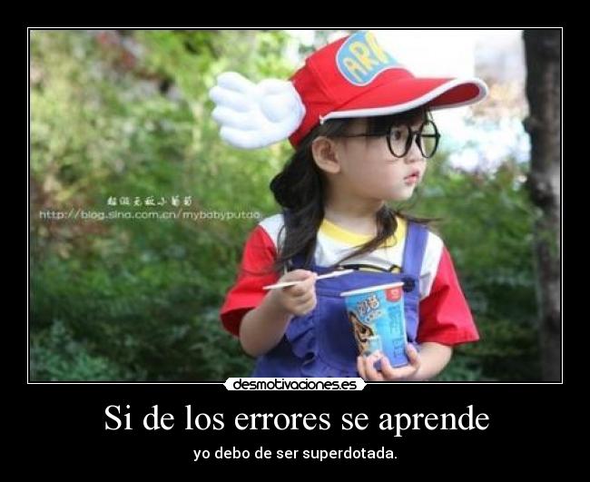 Si de los errores se aprende -