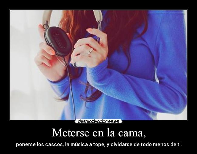 Meterse en la cama, - 