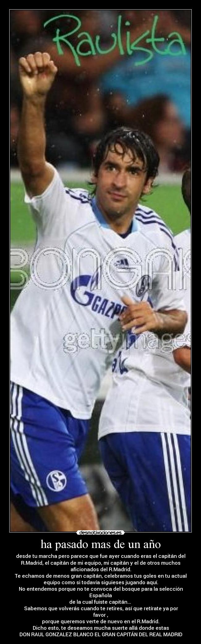 ha pasado mas de un año -