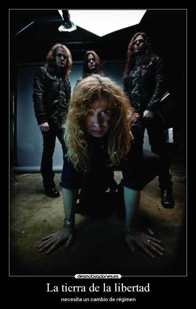 carteles libertad megadeth the people desmotivaciones