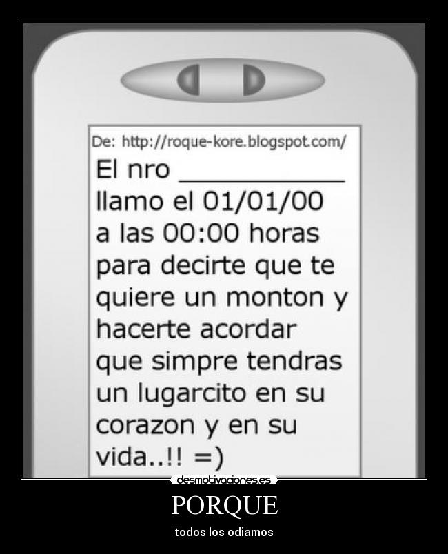 PORQUE - todos los odiamos