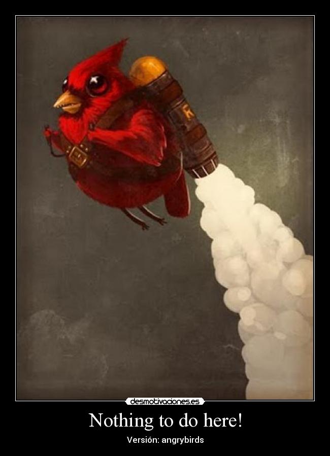 Nothing to do here! - Versión: angrybirds
