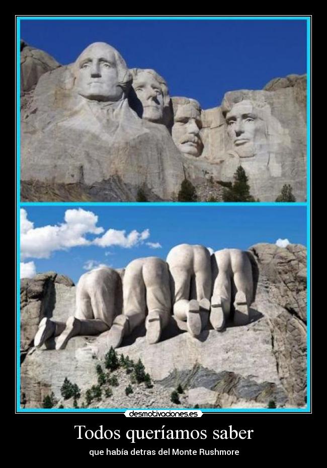 carteles monte rushmore desmotivaciones