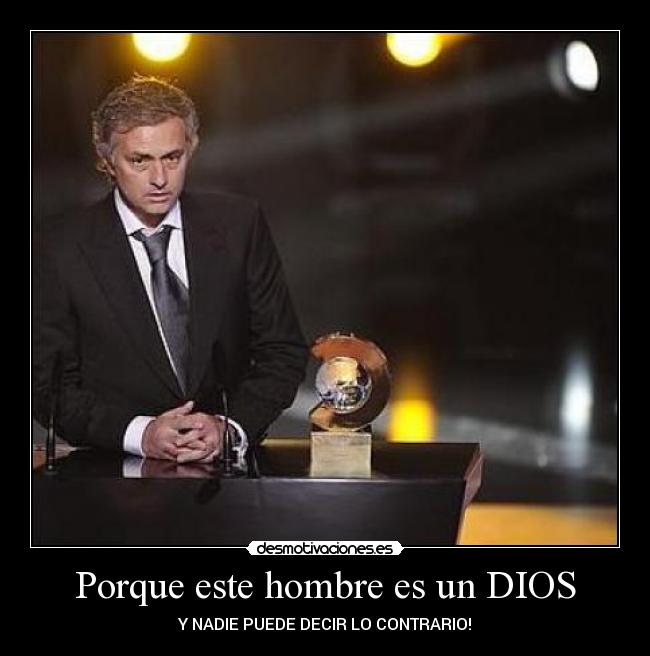 Porque este hombre es un DIOS -