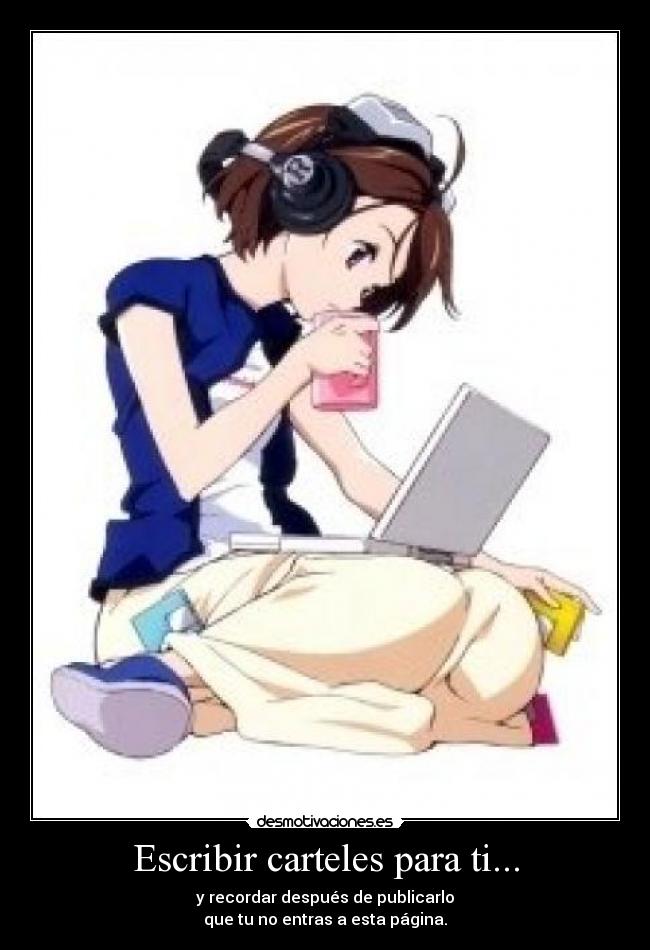 Escribir carteles para ti... - 