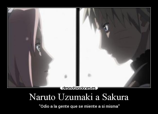 carteles naruto naruto uzumaki sakura desmotivaciones