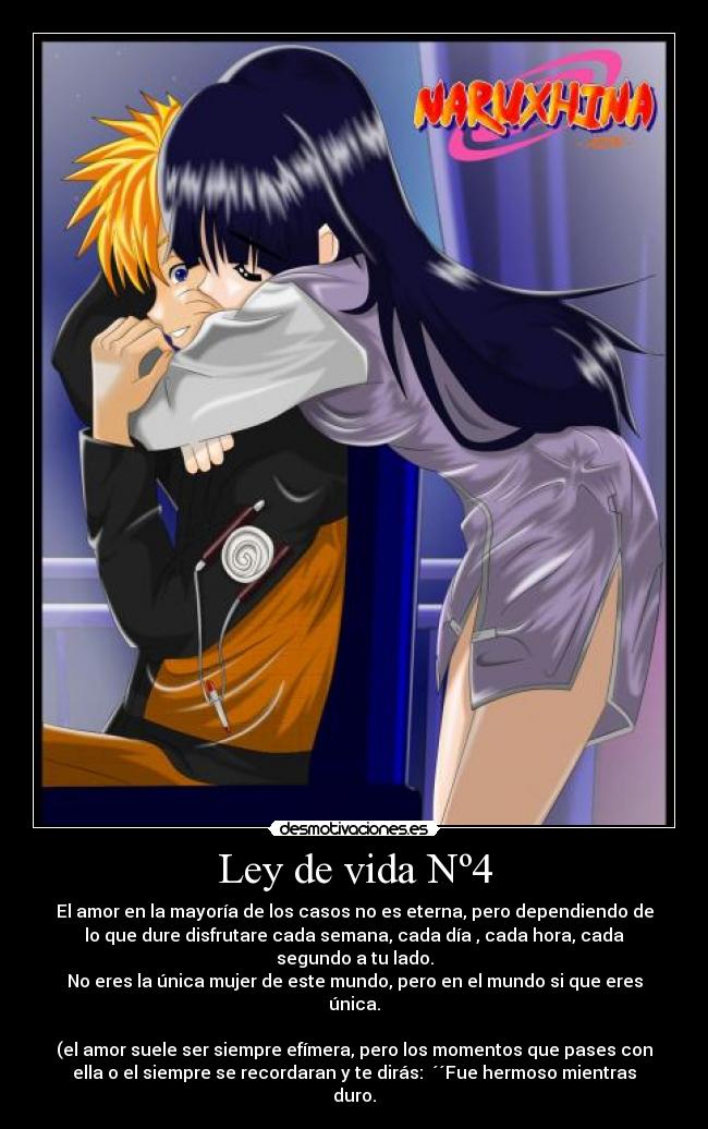 carteles vida amor naruhina naruto hinata raptorhunters desmotivaciones