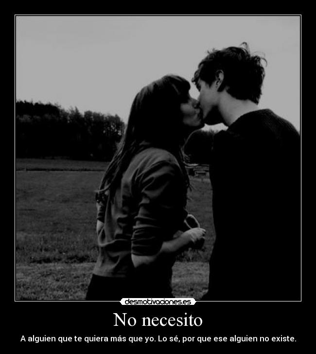 No necesito -