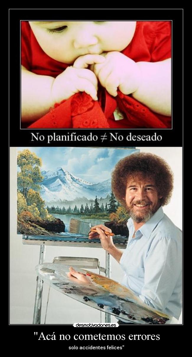 carteles bob ross desmotivaciones