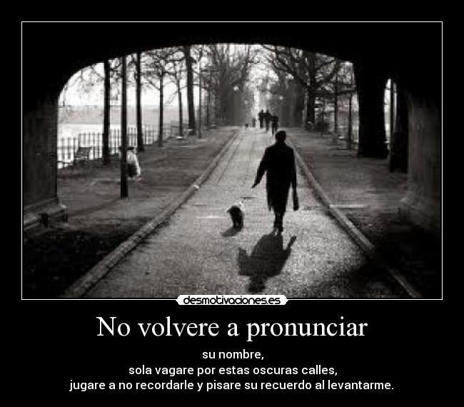 No volvere a pronunciar -