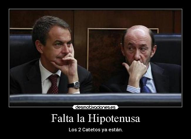 Falta la Hipotenusa - Los 2 Catetos ya están.