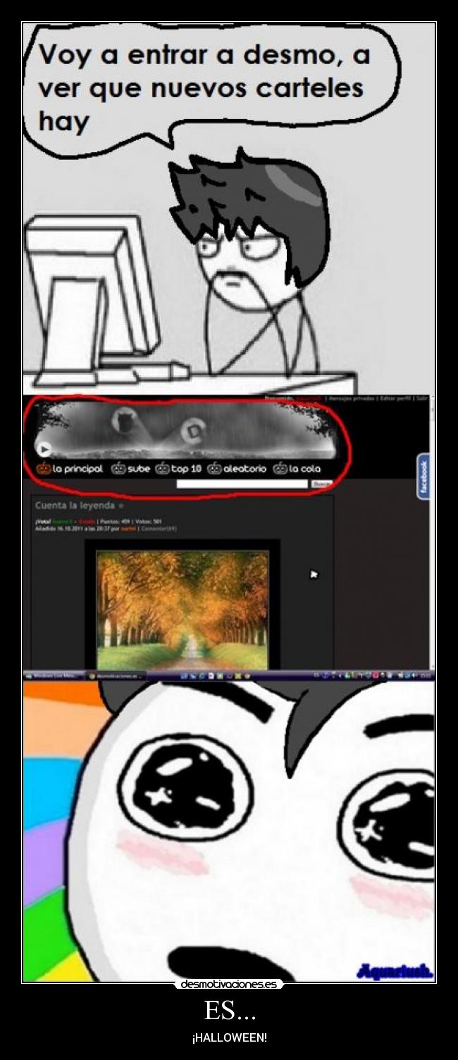 carteles halloween memes desmotivaciones