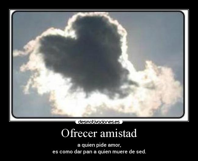 Ofrecer amistad -