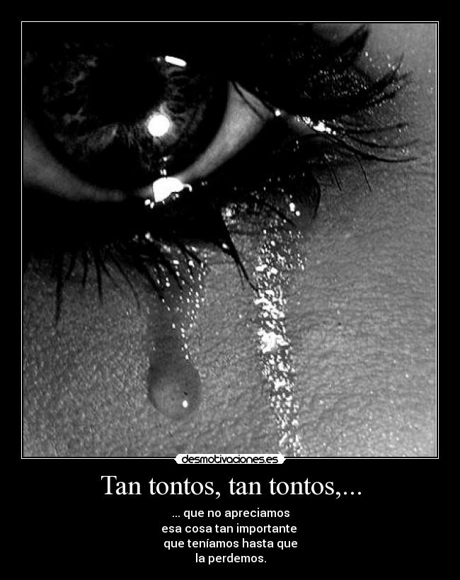 Tan tontos, tan tontos,... - 