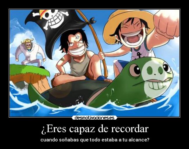 carteles one piece luffy ace abuelo mugiwarax retu desmotivaciones