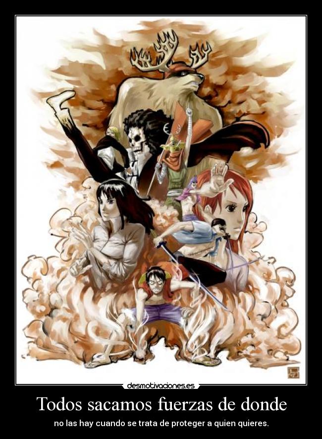 Todos sacamos fuerzas de donde - no las hay cuando se trata de proteger a quien quieres.