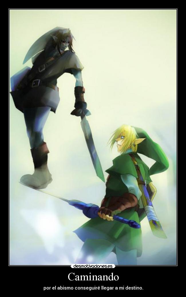 carteles the legend zelda link oscuro desmotivaciones