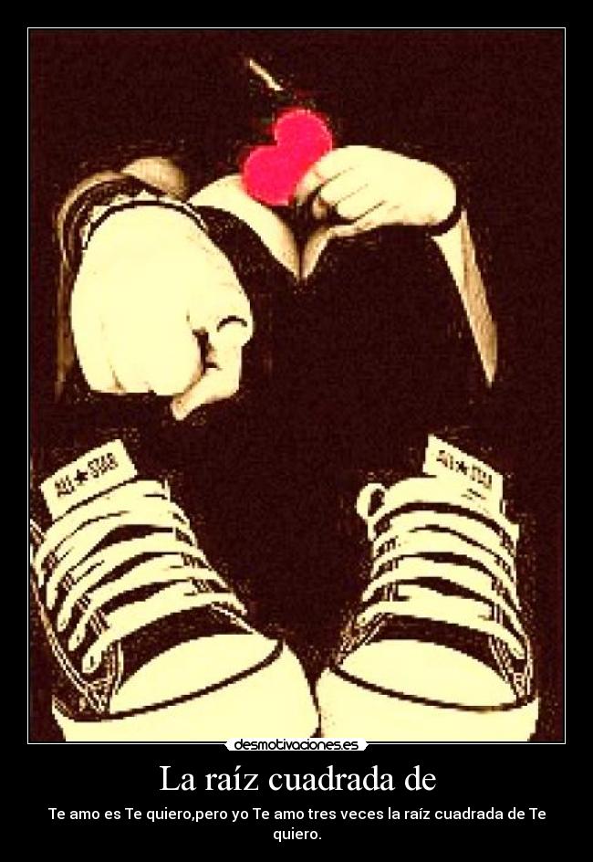 La raíz cuadrada de - 