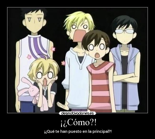 carteles mori honey tamaki haruhi kyouya ouran high school host club king tamaki for ever walt_k principal desmotivaciones