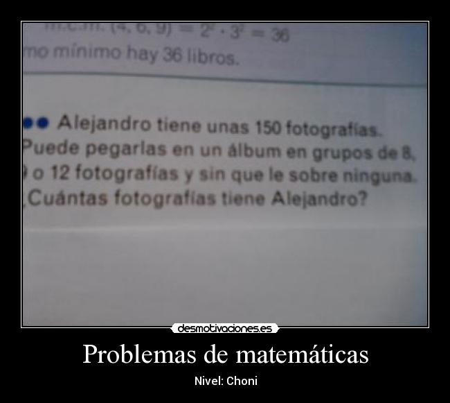 Problemas de matemáticas -