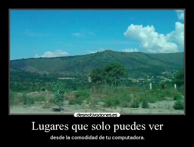 Lugares que solo puedes ver - 