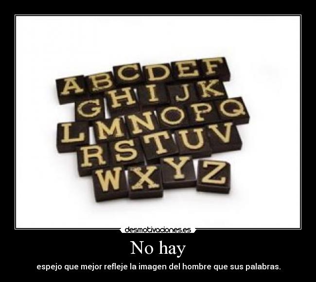 No hay -