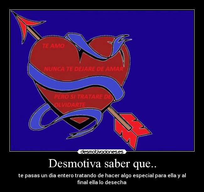 Desmotiva saber que.. -
