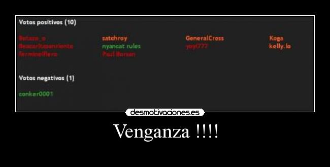 Venganza !!!! -