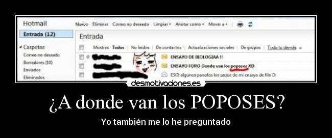 ¿A donde van los POPOSES? - Yo también me lo he preguntado